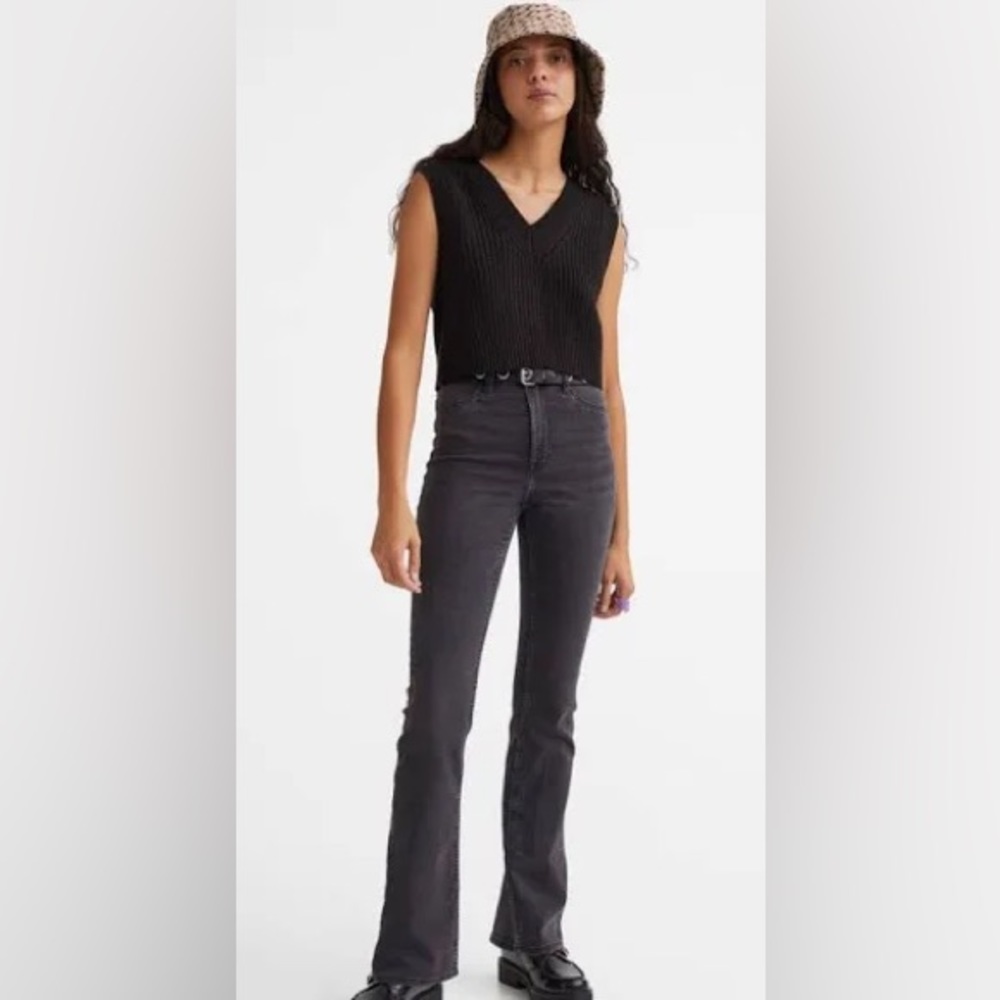 Zara Washed Black Jeans